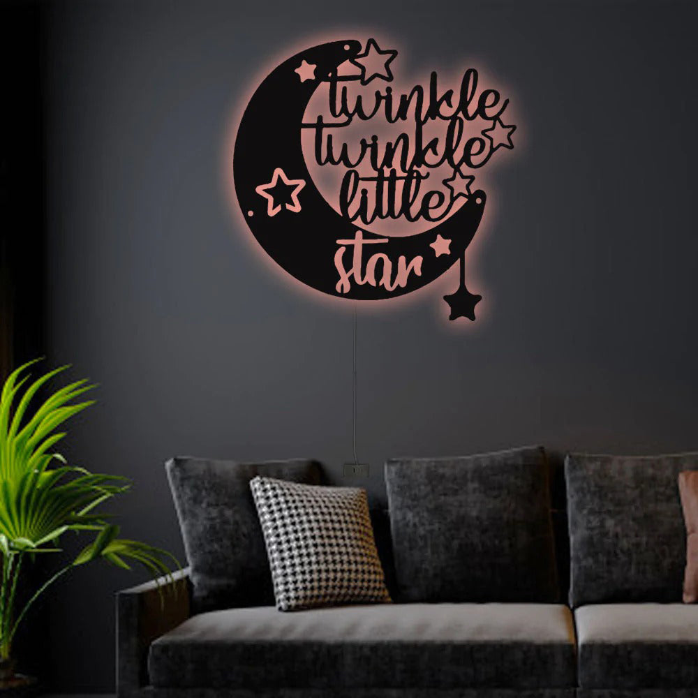 Star Beautiful Little Star - Led Light Metal - Owls Matrix LTD