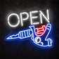 Tattoo Shop Neon Sign - Open Tattoo LED Wall Light
