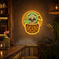 Tiki Bar Neon Sign Tropical - Skull Pineapple Decor