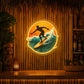 Tiki Bar Neon Sign Tropical - Surfer Wave Wall Decor