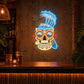 Tiki Bar Neon Sign Tropical - Wave Skull Wall Decor