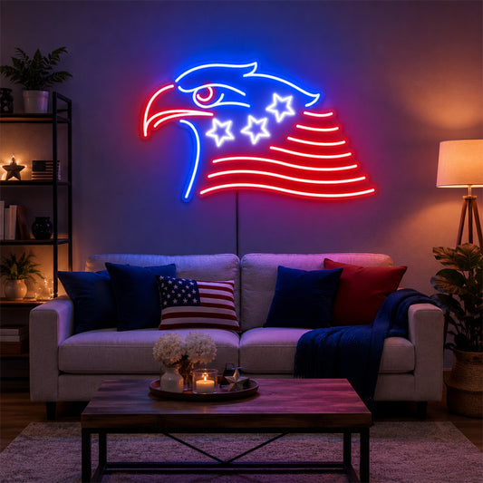 USA 250th Anniversary Neon Sign - Patriotic LED Wall Decor
