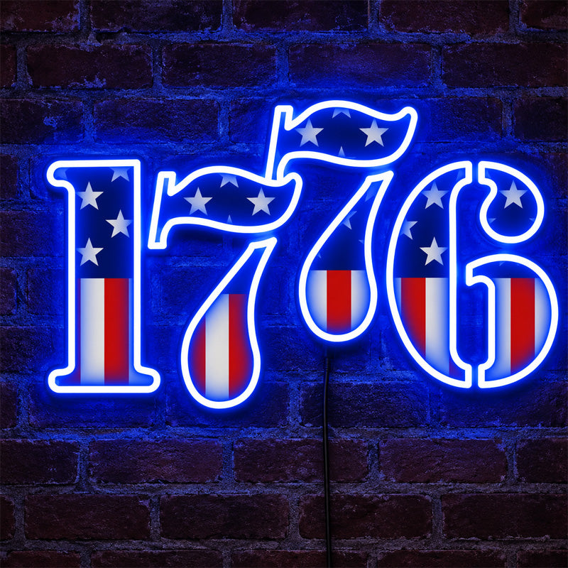 USA 250th Anniversary Neon Sign - Patriotic LED Wall Light