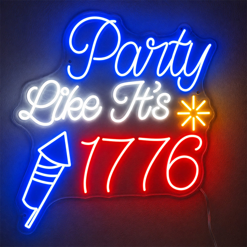 USA 250th Anniversary Neon Sign - Patriotic LED Wall Light