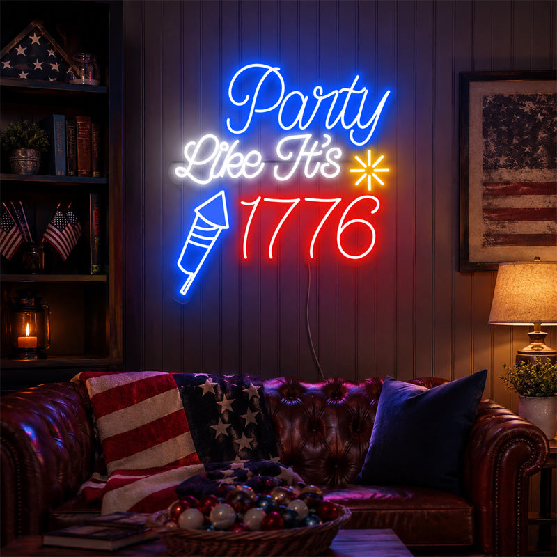 USA 250th Anniversary Neon Sign - Patriotic LED Wall Light