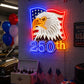 USA 250th Anniversary Neon Sign – Eagle Patriotic LED
