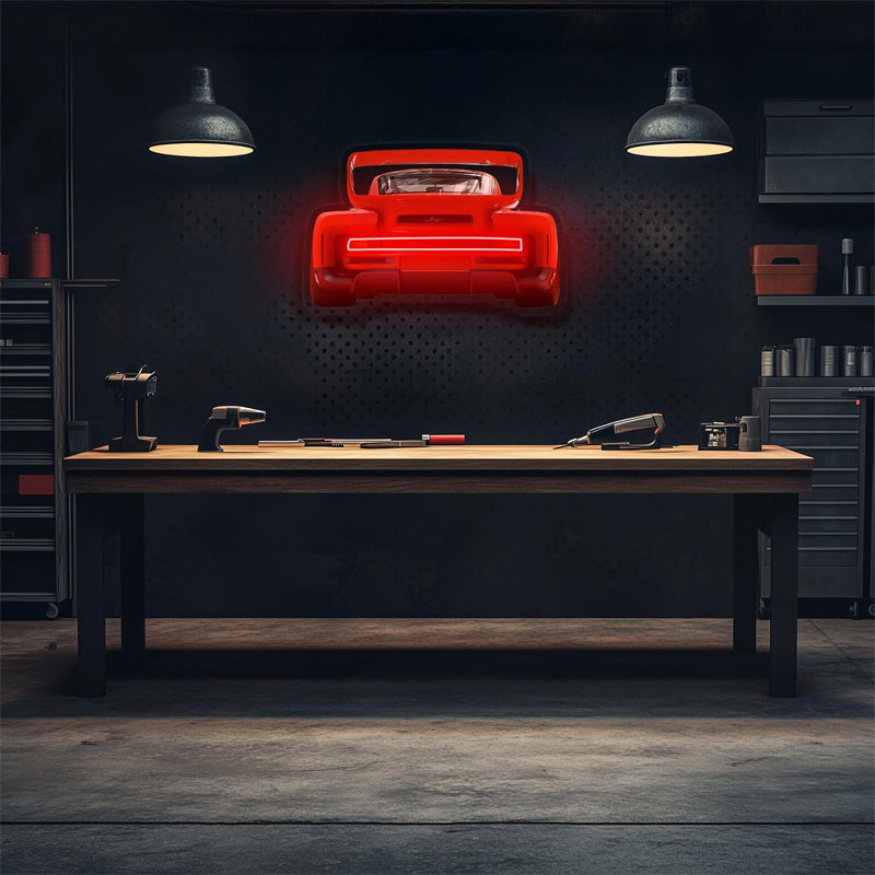 UV Printed Neon Supercar Wall Art – Modern Automotive Canvas for Gamer Room & Man Cave