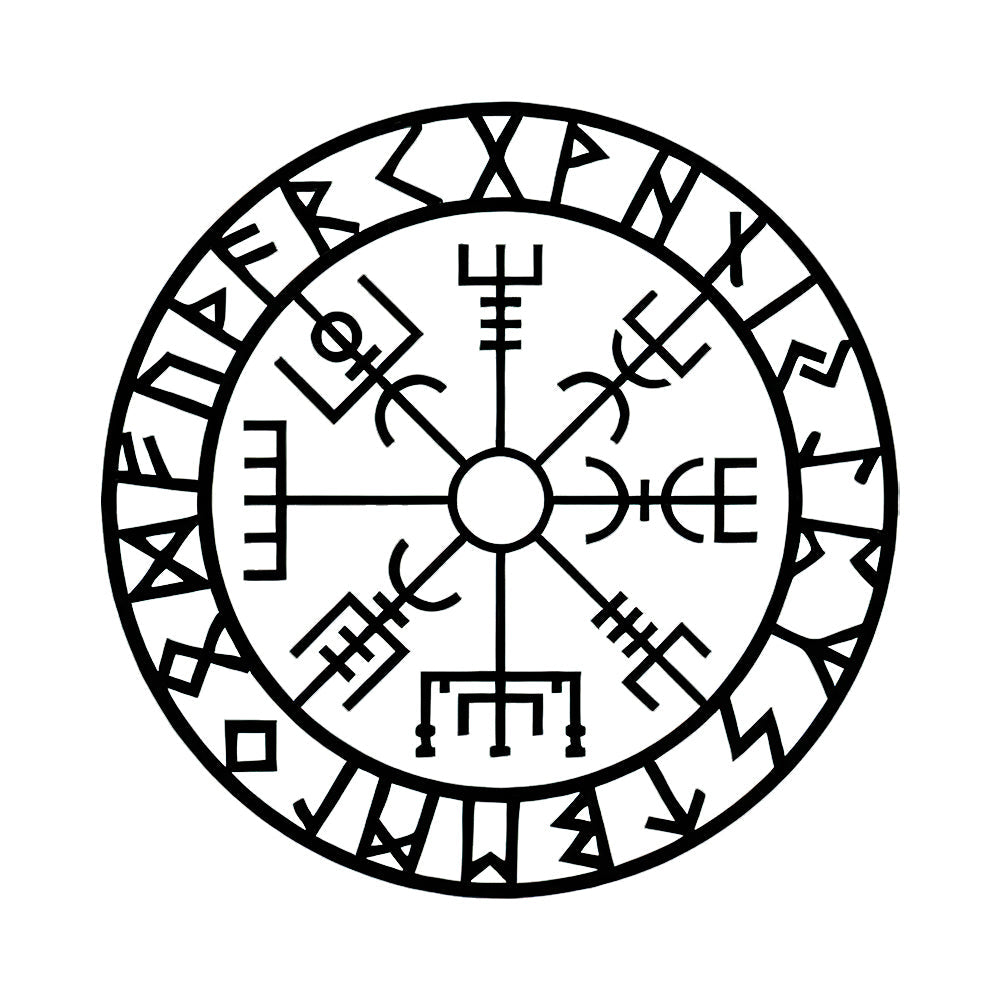 Viking Vegvisir Hanging Style - Led Light Metal - Owls Matrix LTD