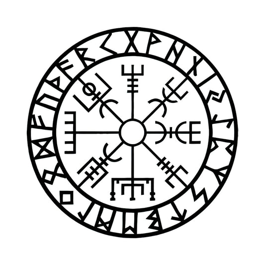 Viking Vegvisir Hanging Style - Led Light Metal - Owls Matrix LTD