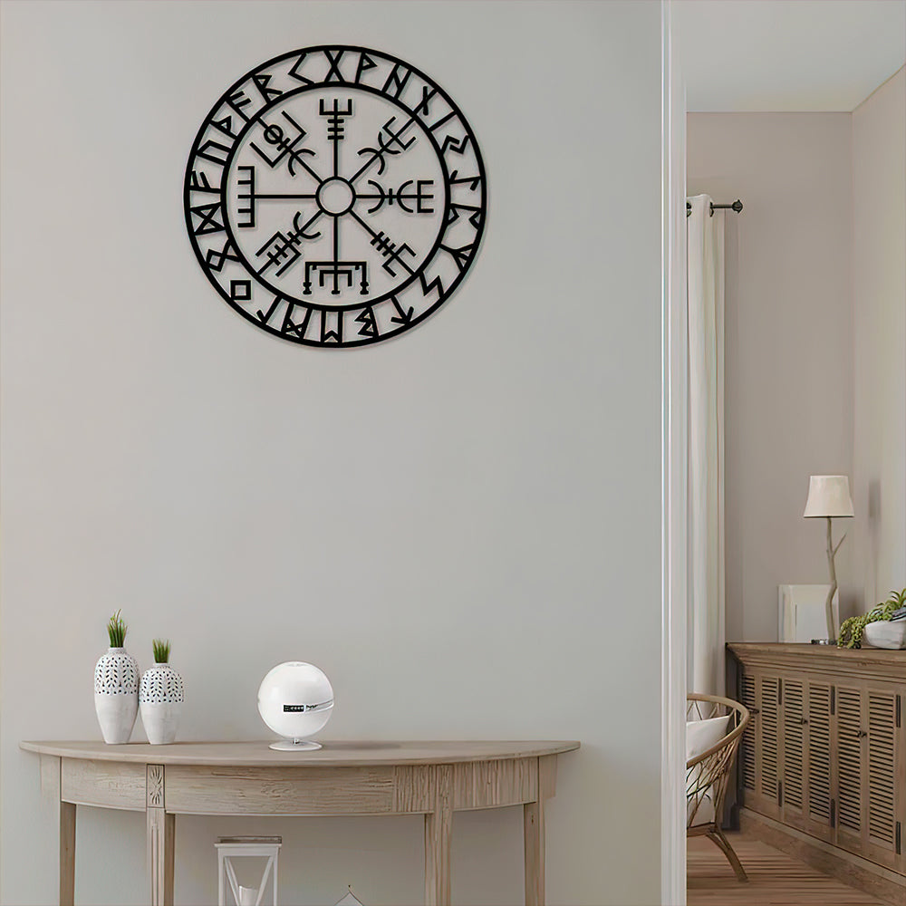 Viking Vegvisir Hanging Style - Led Light Metal - Owls Matrix LTD