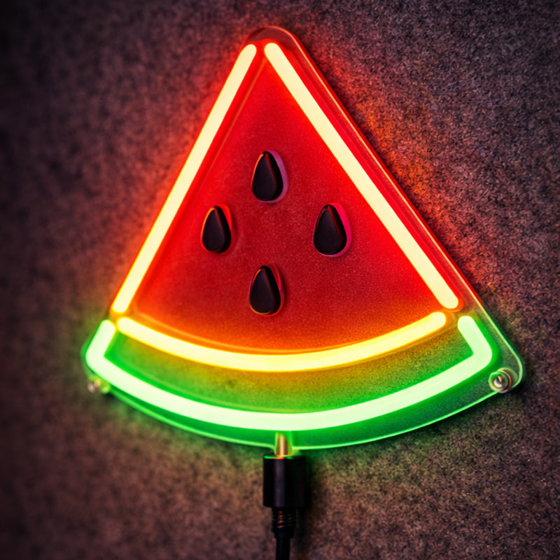 Watermelon Neon Sign – LED Fruit Wall Light for Kitchen, Bar & Summer Party Decor