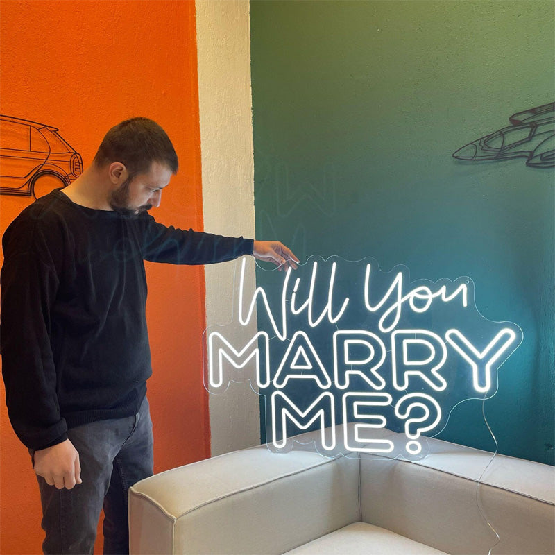 Will You Marry Me Romantic Proposal Neon Sign - LEDTOT