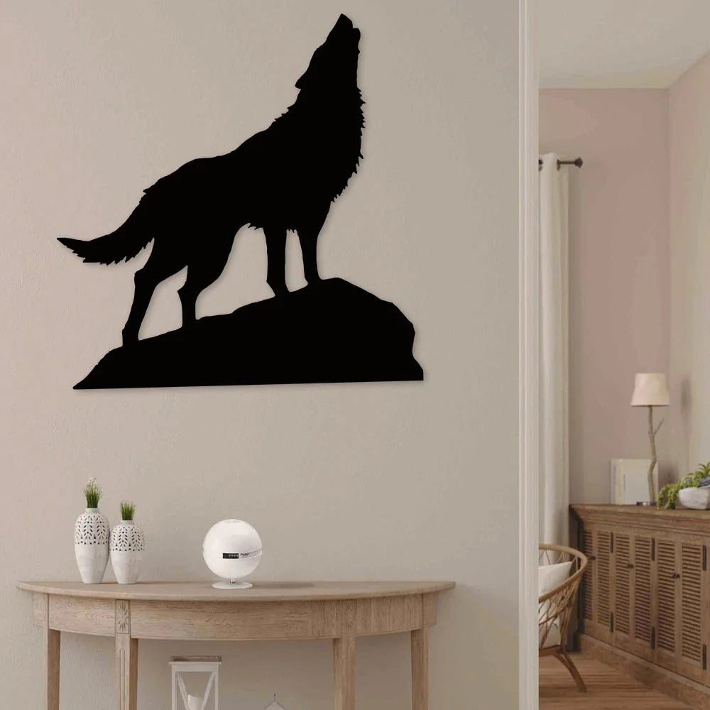 Wolf Is So Strong In Life - Led Light Metal - Owls Matrix LTD