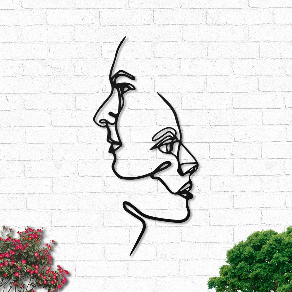 Woman Love Lovely Life - Led Light Metal - Owls Matrix LTD