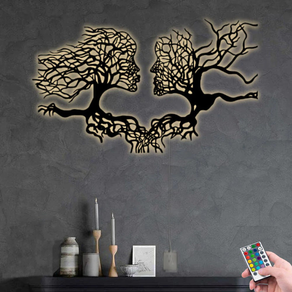 Women Love Their Life - Led Light Metal - Owls Matrix LTD