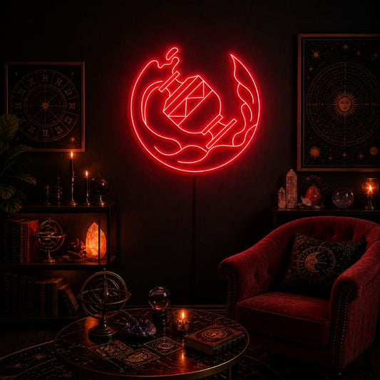 Zodiac Neon Sign Aries Leo - Aquarius LED Wall Decor