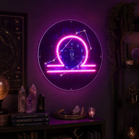 Zodiac Neon Sign Aries Leo - Libra LED Wall Decor