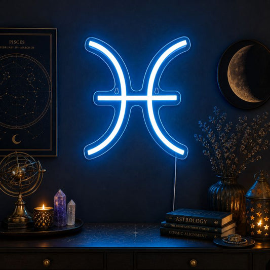 Zodiac Neon Sign Aries Leo - Pisces LED Wall Decor