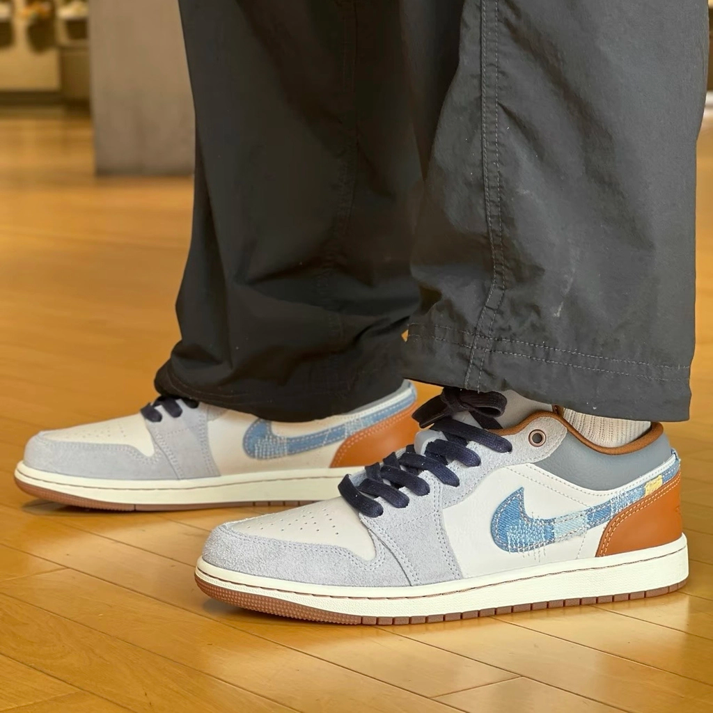 Air Jordan 1 Low SE 'Repaired Denim Swoosh' FZ5042-041
