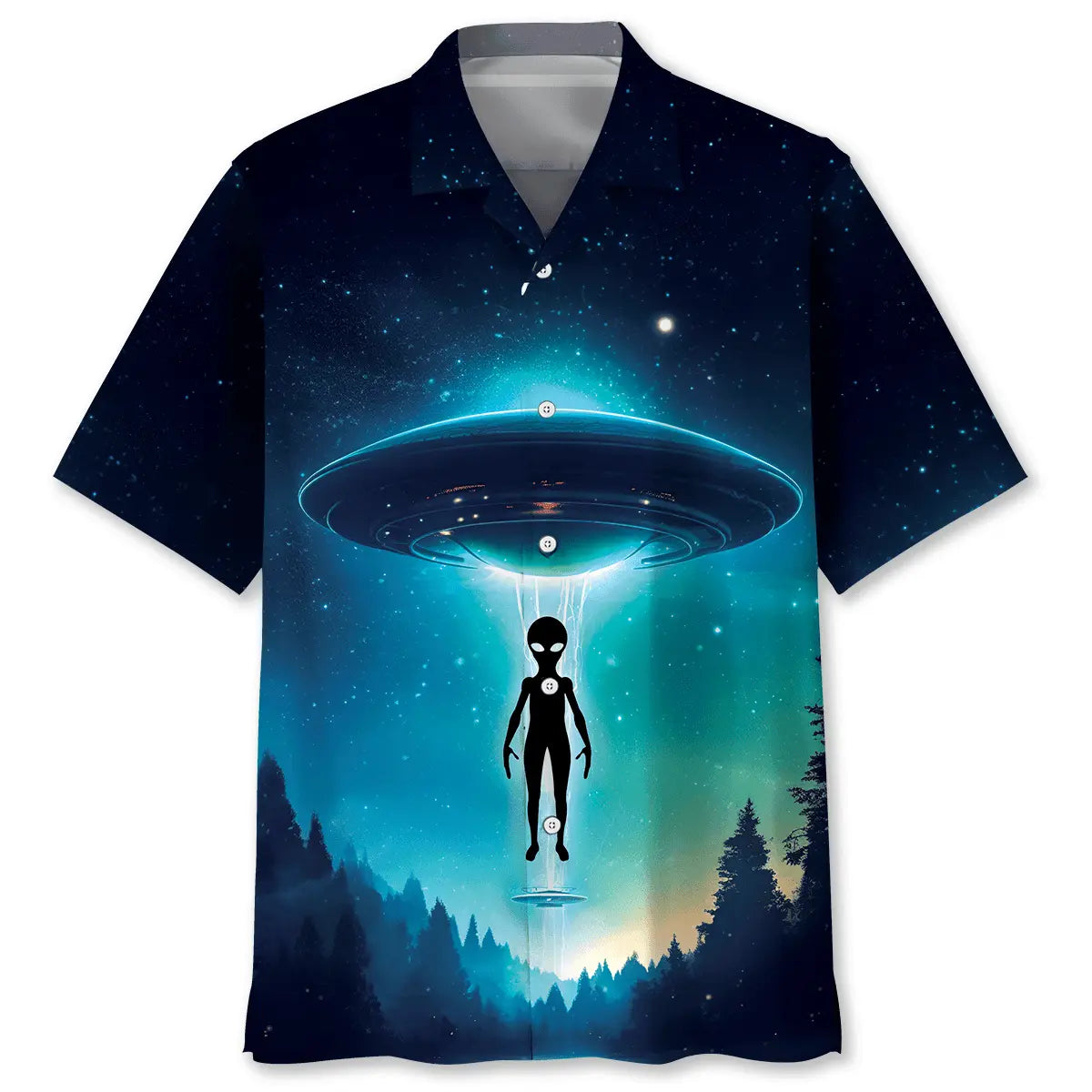 Hawaiian Shirt / Adults / S Alien Invade Hawaiian Shirt