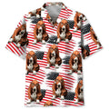 Hawaiian Shirt / Adults / S American Basset Hound Hawaiian Shirt