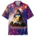 Hawaiian Shirt / Adults / S American Eagle Patriotic Day Hawaiian Shirt