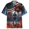 Hawaiian Shirt / Adults / S American Flag Boxer Hawaiian Shirt