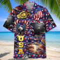 Hawaiian Shirt / Adults / S American Independence Boxing Hawaiian Shirt