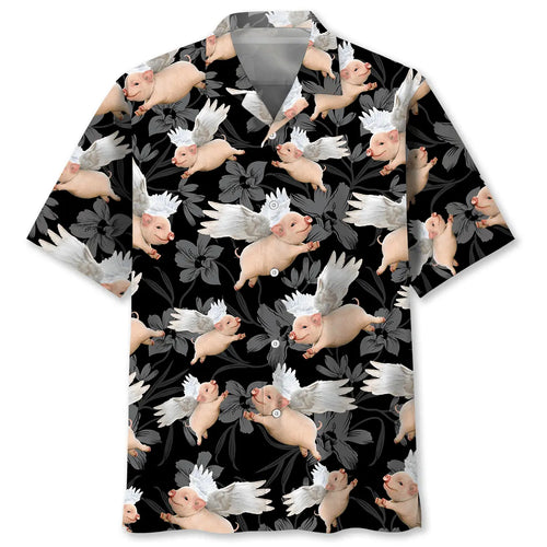 Angels Pig Hawaiian Shirt