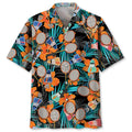 Hawaiian Shirt / Adults / S Badminton Tropical Orange Hawaiian Shirt