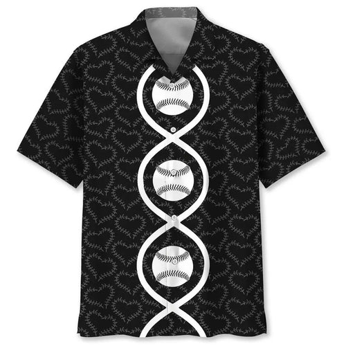Hawaiian Shirt / Adults / S Baseball Dna Hawaiian Shirt