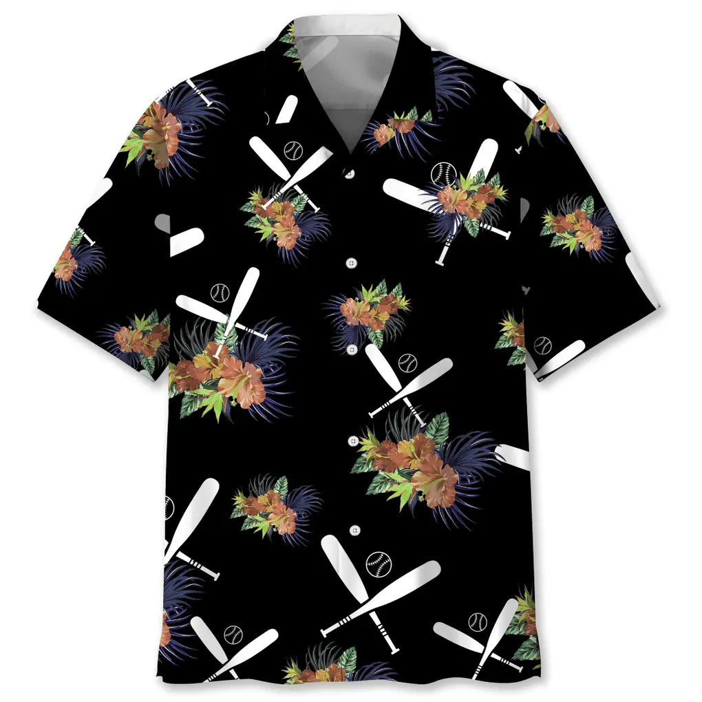 Hawaiian Shirt / Adults / S Baseball Hawaiian Nature Hawaiian Shirt