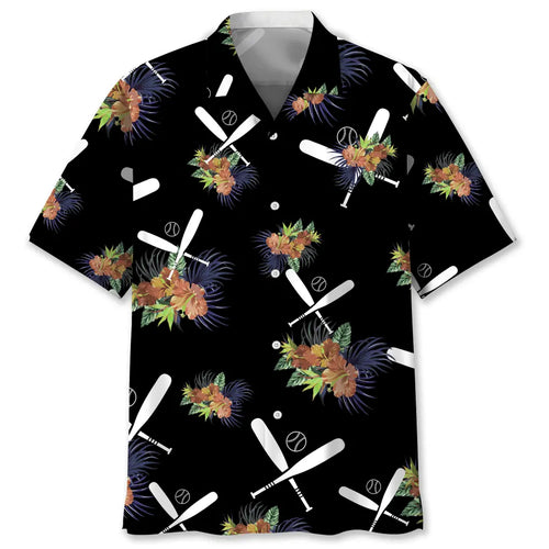 Hawaiian Shirt / Adults / S Baseball Hawaiian Nature Hawaiian Shirt