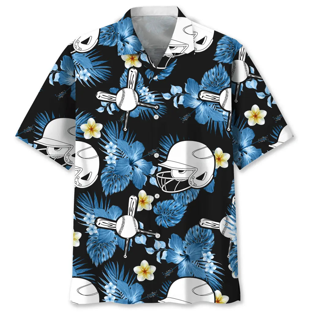 Hawaiian Shirt / Adults / S Baseball Nature Hawaiian Shirt