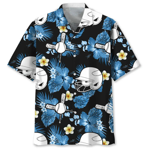 Hawaiian Shirt / Adults / S Baseball Nature Hawaiian Shirt