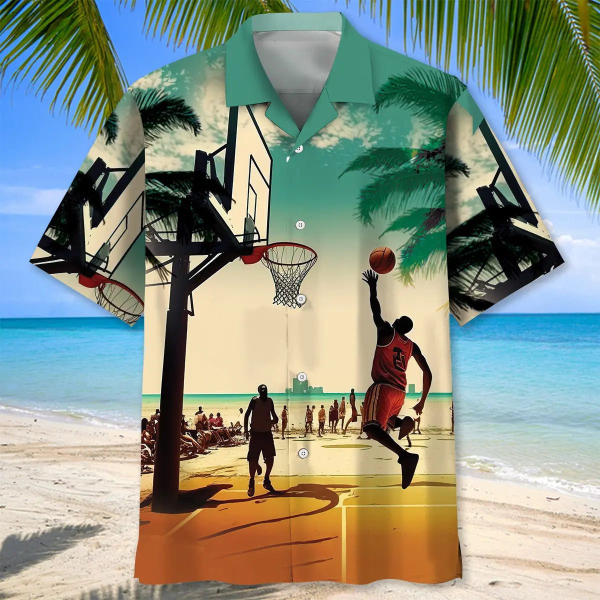 Basketball Beach Hawaiian Shirt