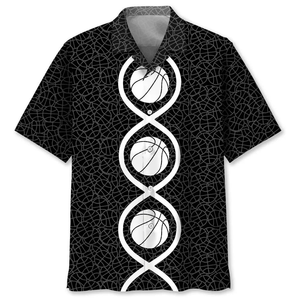 Hawaiian Shirt / Adults / S Basketball Dna Hawaiian Shirt