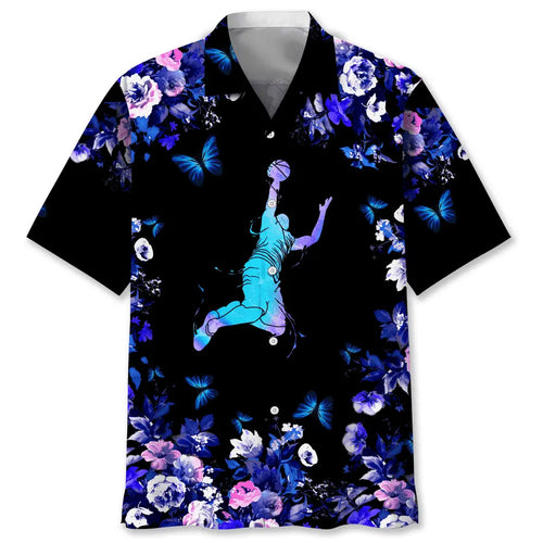 Hawaiian Shirt / Adults / S Basketball Hawaiian Nature Hawaiian Shirt