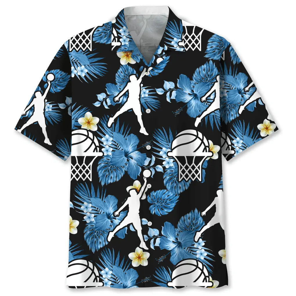 Hawaiian Shirt / Adults / S Basketball Nature Hawaiian Shirt
