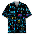 Hawaiian Shirt / Adults / S Basketball Set Neon Hawaiian Shirt