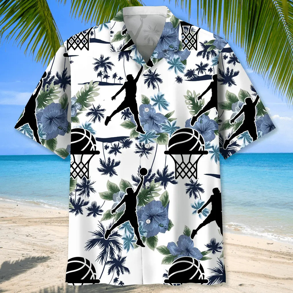 Basketball White Nature Hawaiian Shirt