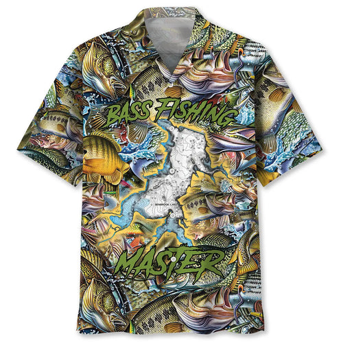 Hawaiian Shirt / Adults / S Bass Fishing Master Hawaiian Shirt