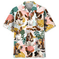 Hawaiian Shirt / Adults / S Basset Hound Tropical Hawaiian Shirt