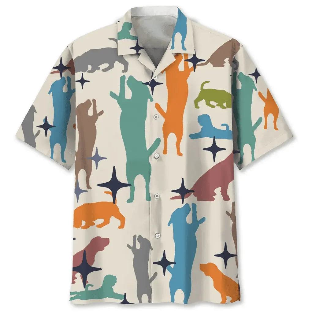 Hawaiian Shirt / Adults / S Beagle Colorful Hawaiian Shirt