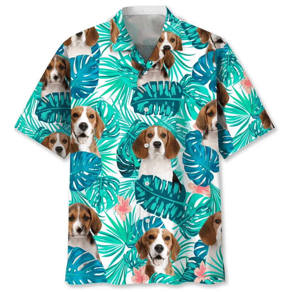 Hawaiian Shirt / Adults / S Beagle Tropical Hawaiian Shirt