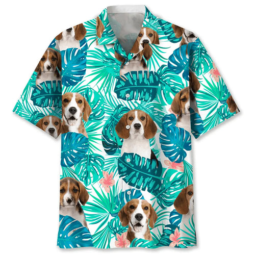 Hawaiian Shirt / Adults / S Beagle Tropical Hawaiian Shirt
