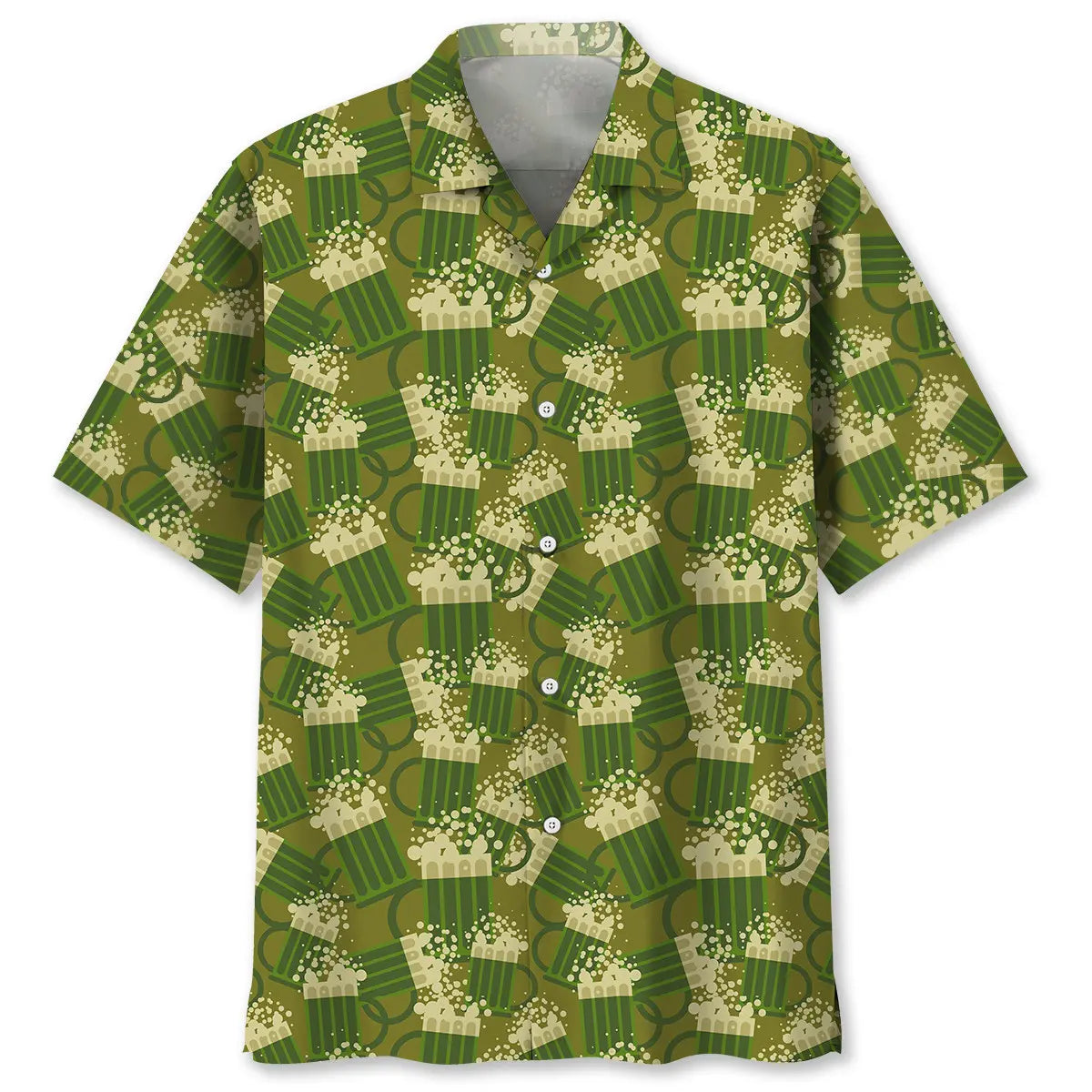 Hawaiian Shirt / Adults / S Beer Green Irish St.Patrick Day Hawaiian Shirt