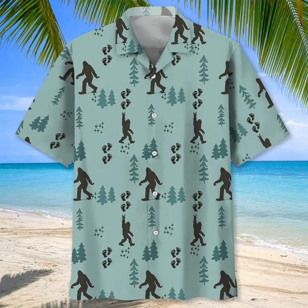 Bigfoot Pine Hawaiian Shirt