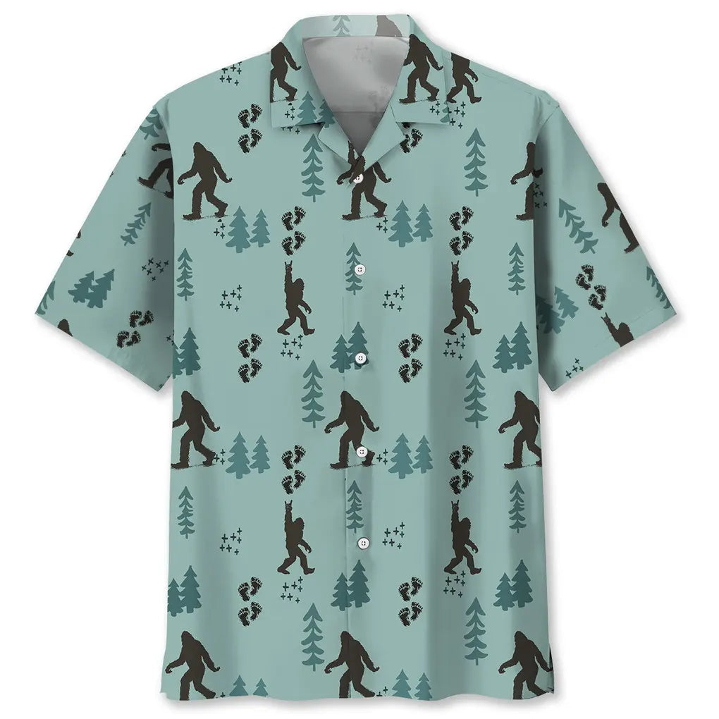 Hawaiian Shirt / Adults / S Bigfoot Pine Hawaiian Shirt