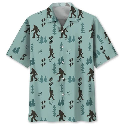 Hawaiian Shirt / Adults / S Bigfoot Pine Hawaiian Shirt